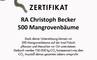 Heute einmal Offtopic – so ganz ohne Jura – dafür mit 1.000 Bäumen!